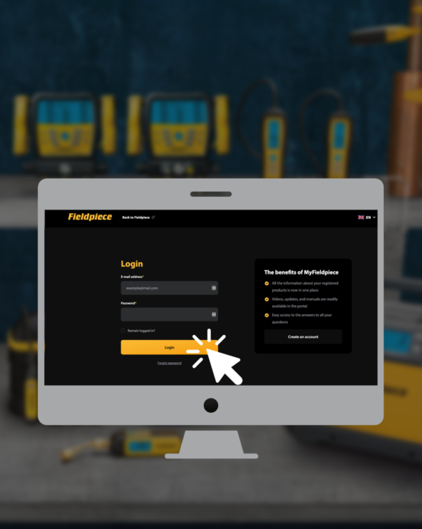 My Fieldpiece Website Desktop